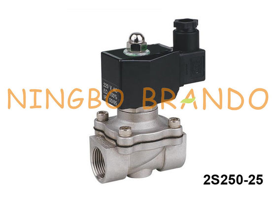2S250-25 1インチ2の方法NCステンレス鋼水電磁弁24V 220V