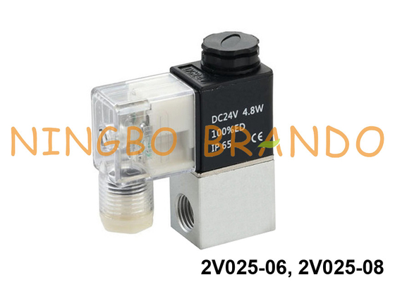2V025-06 2V025-08 Airtacのタイプ2の方法ソレノイドの空気弁12VDC 24VDC