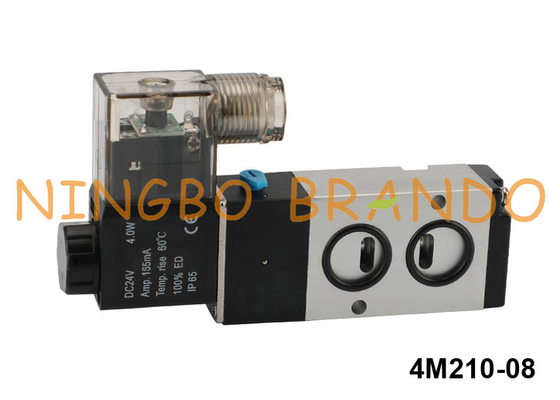 4M210-08 Airtacのタイプ ナミュールの電磁弁の空気の5/2の方法24V 220V